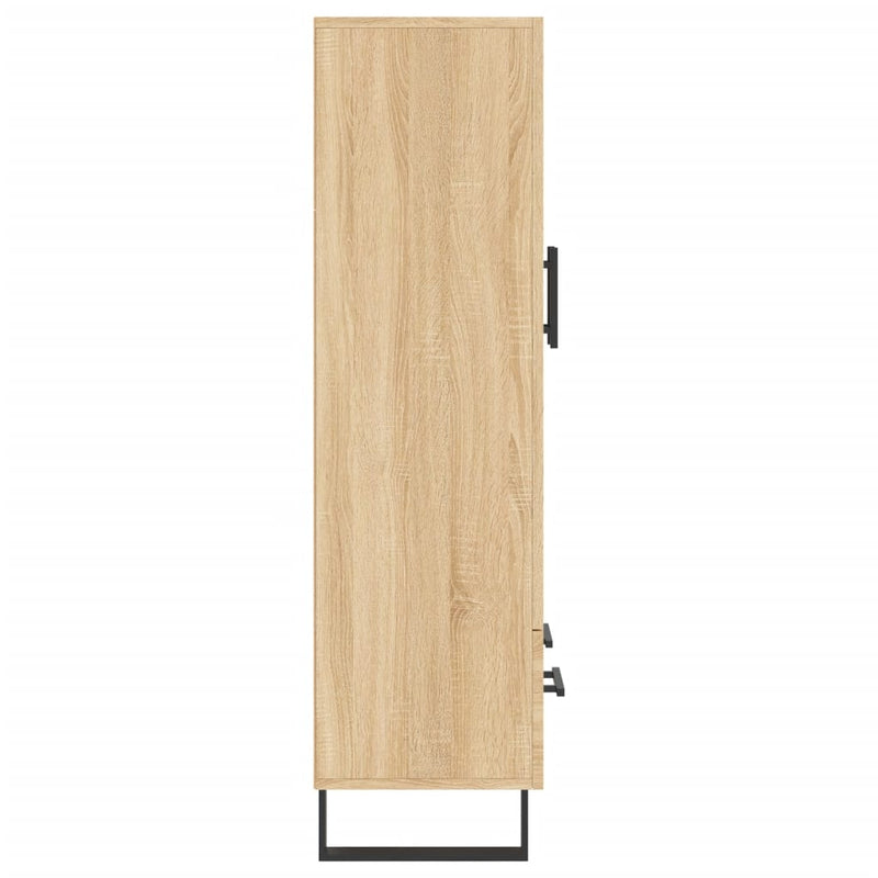 vidaXL sonoma tölgy színű szerelt fa magasszekrény 69,5 x 31 x 115 cm
