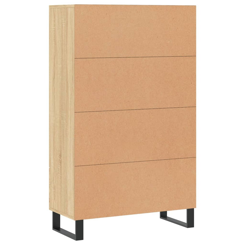 vidaXL sonoma tölgy színű szerelt fa magasszekrény 69,5 x 31 x 115 cm