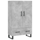 vidaXL betonszürke szerelt fa magasszekrény 69,5 x 31 x 115 cm