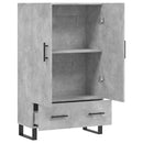 vidaXL betonszürke szerelt fa magasszekrény 69,5 x 31 x 115 cm