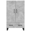 vidaXL betonszürke szerelt fa magasszekrény 69,5 x 31 x 115 cm