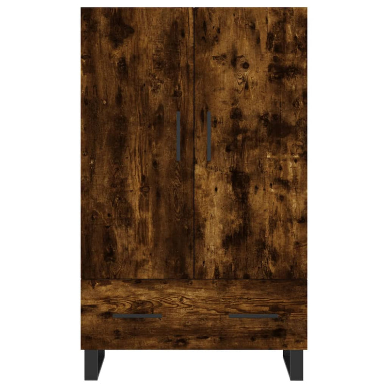 vidaXL füstös tölgy színű szerelt fa magasszekrény 69,5 x 31 x 115 cm