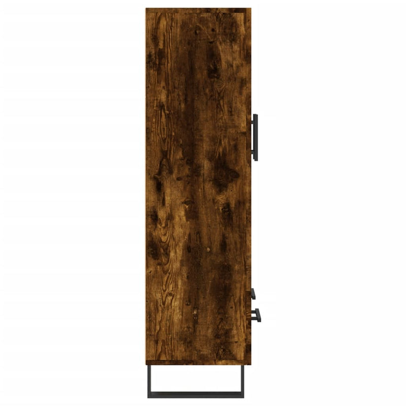 vidaXL füstös tölgy színű szerelt fa magasszekrény 69,5 x 31 x 115 cm