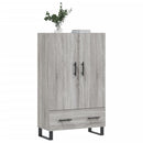 vidaXL szürke sonoma szerelt fa magasszekrény 69,5 x 31 x 115 cm
