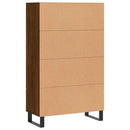 vidaXL barna tölgyszínű szerelt fa magasszekrény 69,5 x 31 x 115 cm