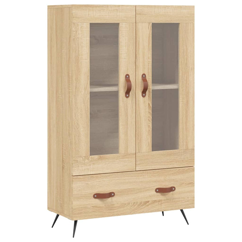 vidaXL sonoma tölgy színű szerelt fa magasszekrény 69,5 x 31 x 115 cm