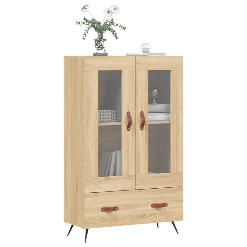 vidaXL sonoma tölgy színű szerelt fa magasszekrény 69,5 x 31 x 115 cm