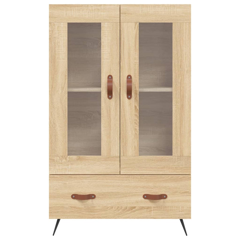 vidaXL sonoma tölgy színű szerelt fa magasszekrény 69,5 x 31 x 115 cm
