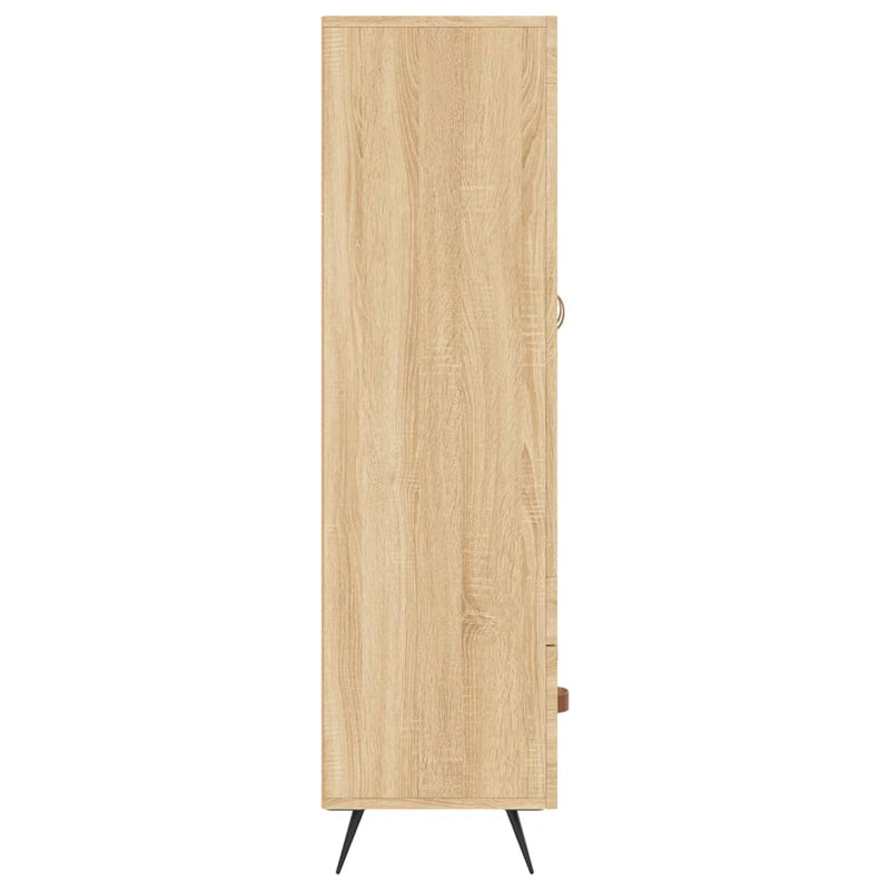 vidaXL sonoma tölgy színű szerelt fa magasszekrény 69,5 x 31 x 115 cm