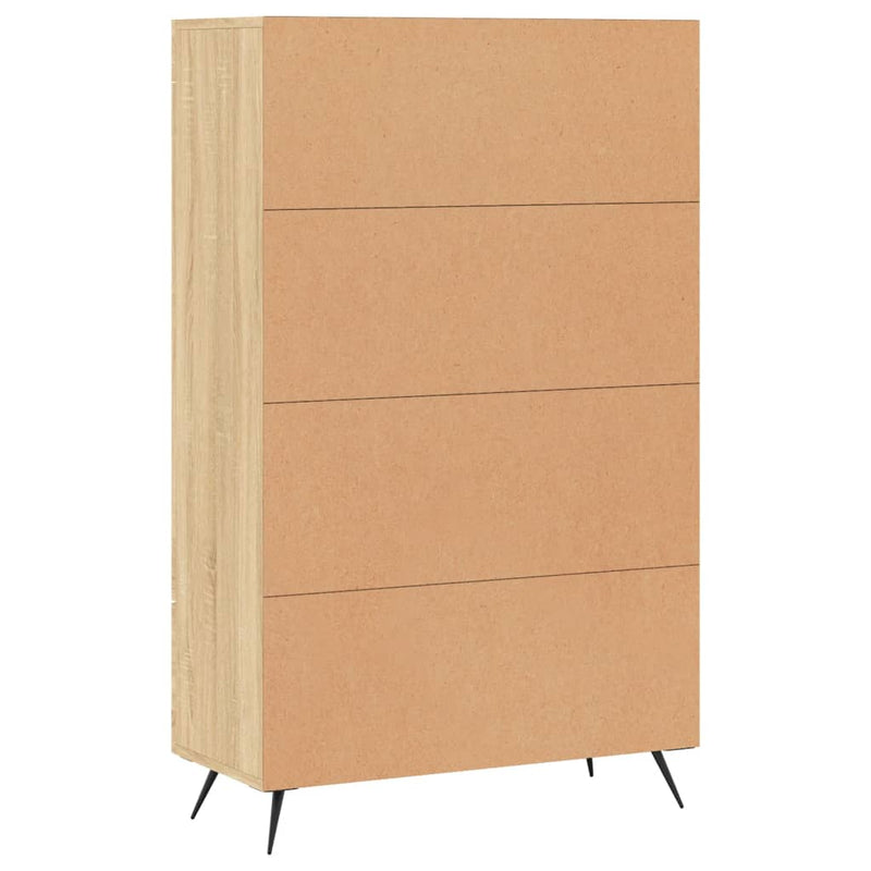 vidaXL sonoma tölgy színű szerelt fa magasszekrény 69,5 x 31 x 115 cm