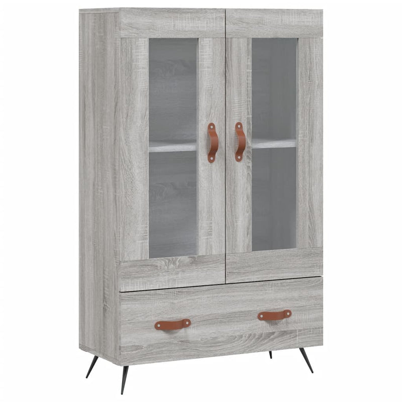vidaXL szürke sonoma szerelt fa magasszekrény 69,5 x 31 x 115 cm