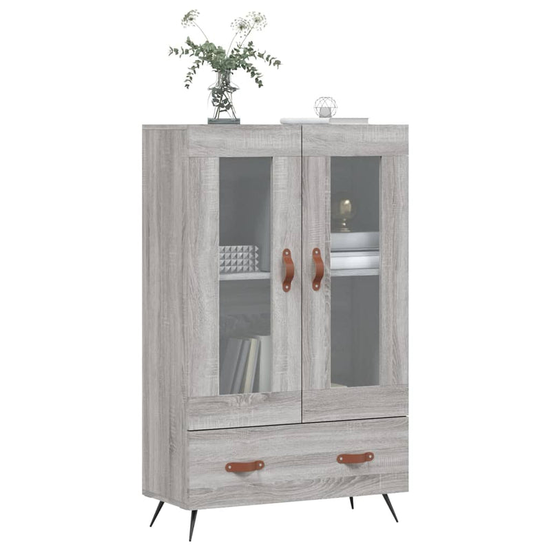 vidaXL szürke sonoma szerelt fa magasszekrény 69,5 x 31 x 115 cm