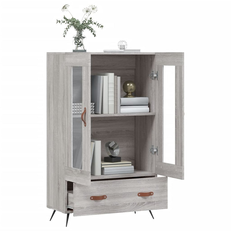 vidaXL szürke sonoma szerelt fa magasszekrény 69,5 x 31 x 115 cm