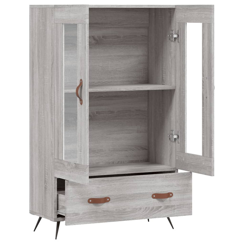 vidaXL szürke sonoma szerelt fa magasszekrény 69,5 x 31 x 115 cm