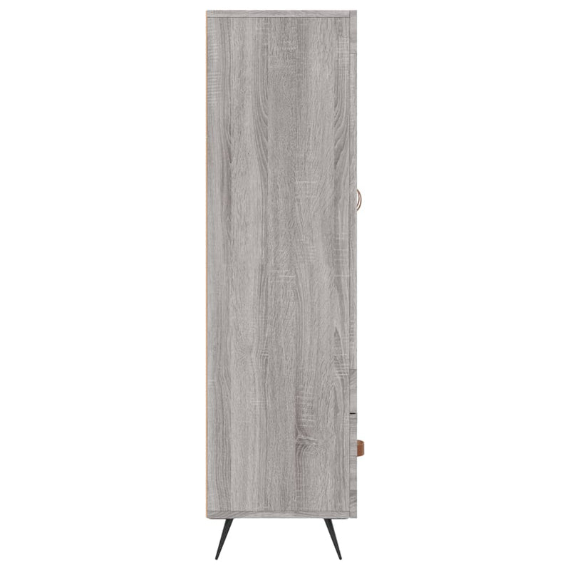 vidaXL szürke sonoma szerelt fa magasszekrény 69,5 x 31 x 115 cm