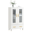 vidaXL magasfényű fehér szerelt fa magasszekrény 69,5 x 31 x 115 cm