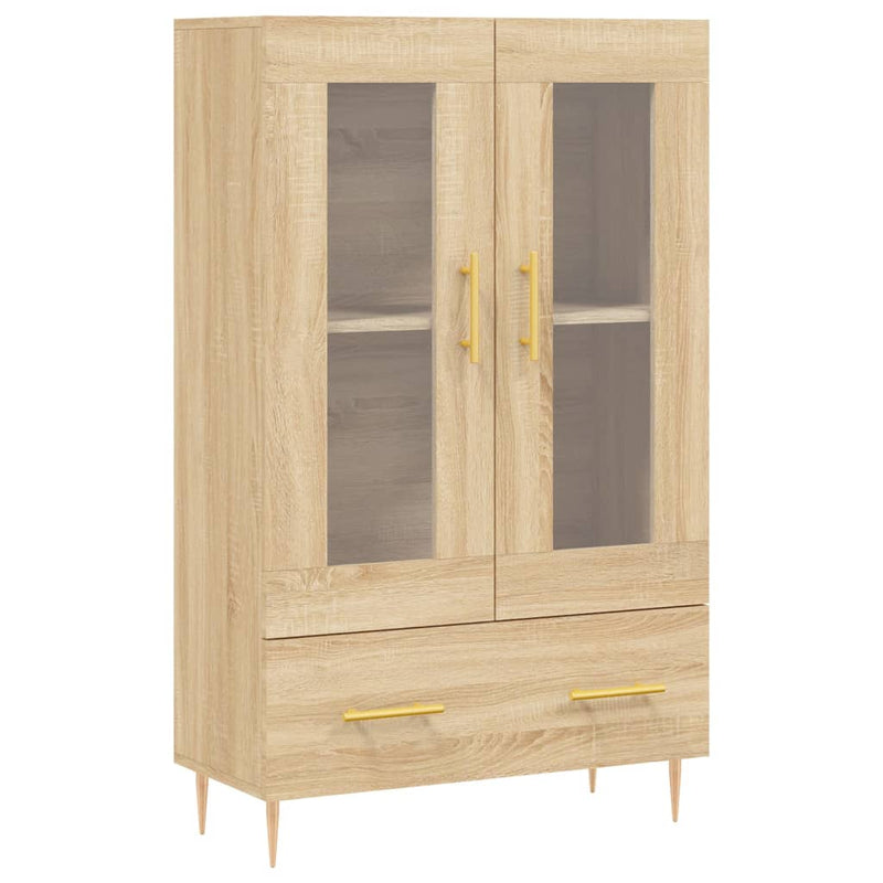 vidaXL sonoma tölgy színű szerelt fa magasszekrény 69,5 x 31 x 115 cm