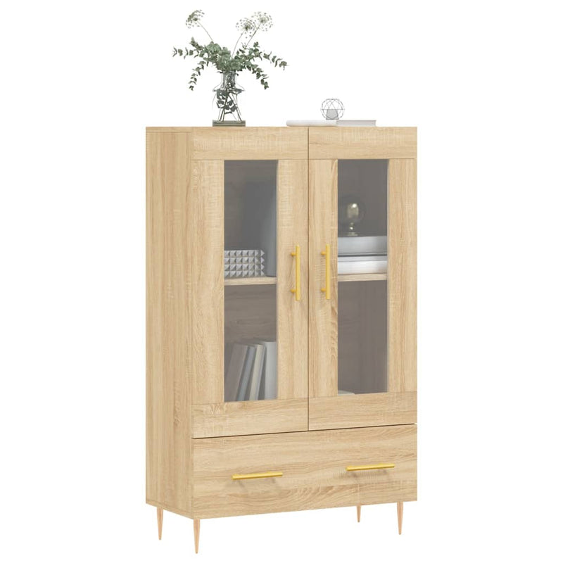 vidaXL sonoma tölgy színű szerelt fa magasszekrény 69,5 x 31 x 115 cm