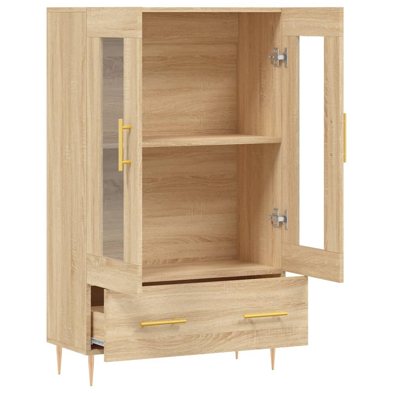 vidaXL sonoma tölgy színű szerelt fa magasszekrény 69,5 x 31 x 115 cm