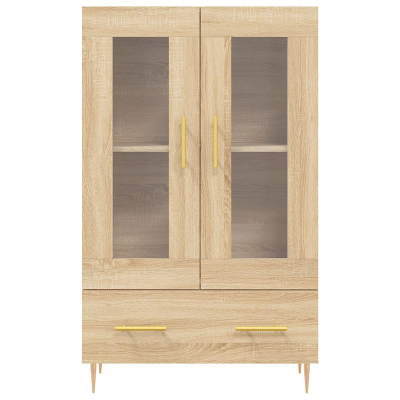 vidaXL sonoma tölgy színű szerelt fa magasszekrény 69,5 x 31 x 115 cm