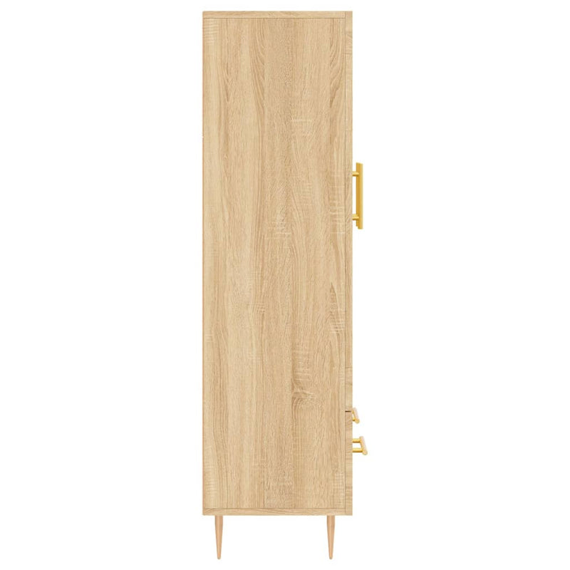vidaXL sonoma tölgy színű szerelt fa magasszekrény 69,5 x 31 x 115 cm