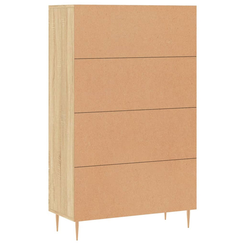 vidaXL sonoma tölgy színű szerelt fa magasszekrény 69,5 x 31 x 115 cm