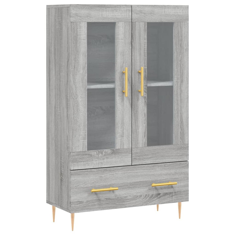 vidaXL szürke sonoma szerelt fa magasszekrény 69,5 x 31 x 115 cm