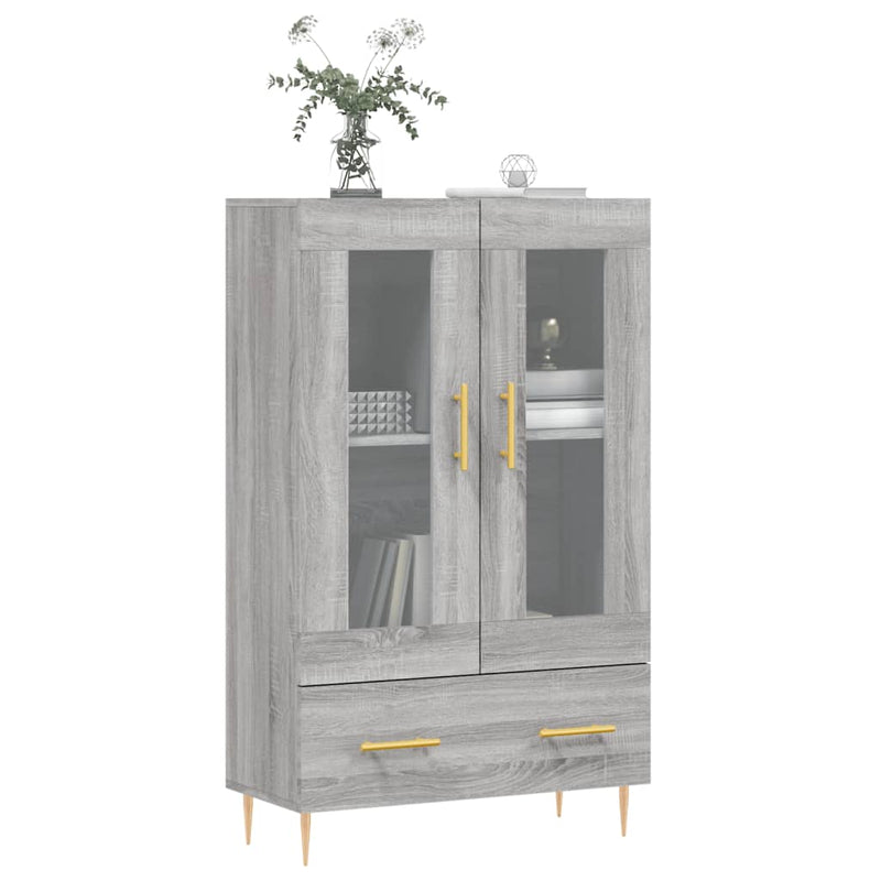 vidaXL szürke sonoma szerelt fa magasszekrény 69,5 x 31 x 115 cm