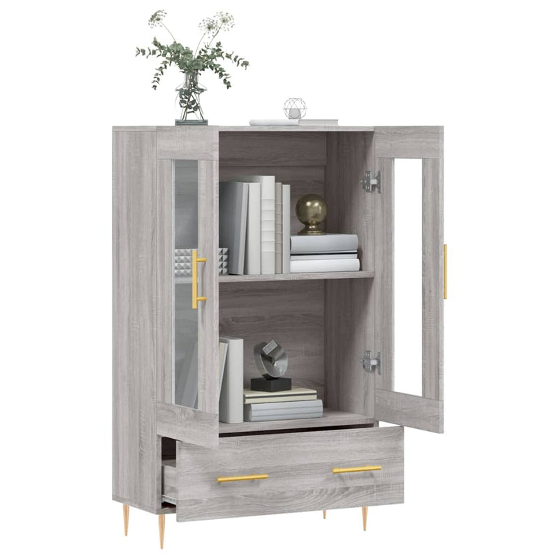 vidaXL szürke sonoma szerelt fa magasszekrény 69,5 x 31 x 115 cm