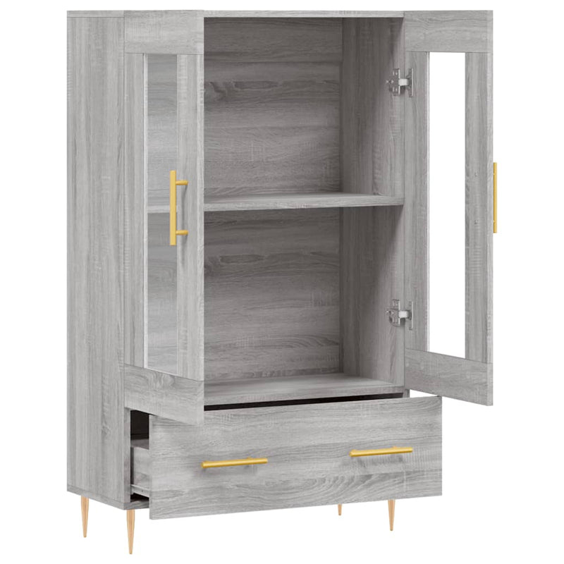 vidaXL szürke sonoma szerelt fa magasszekrény 69,5 x 31 x 115 cm