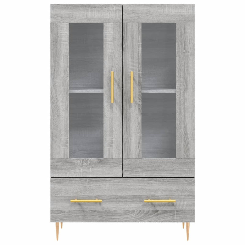 vidaXL szürke sonoma szerelt fa magasszekrény 69,5 x 31 x 115 cm
