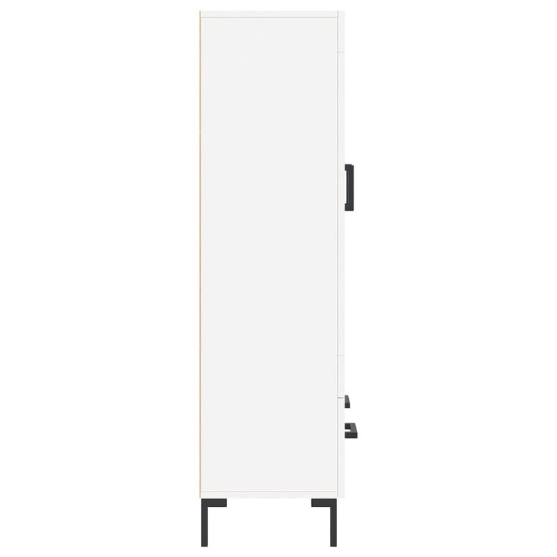vidaXL fehér szerelt fa magasszekrény 69,5 x 31 x 115 cm