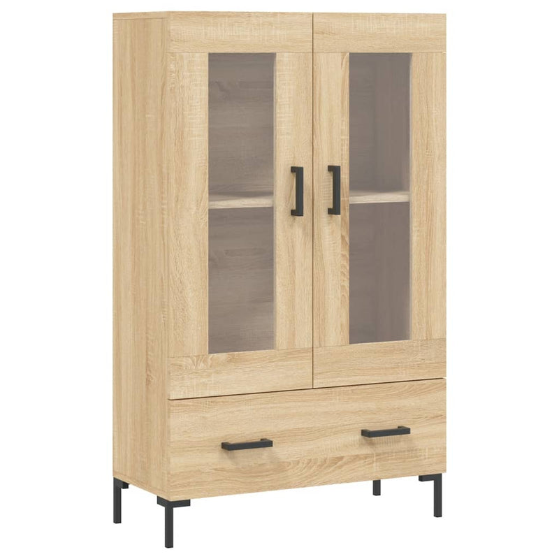 vidaXL sonoma tölgy színű szerelt fa magasszekrény 69,5 x 31 x 115 cm