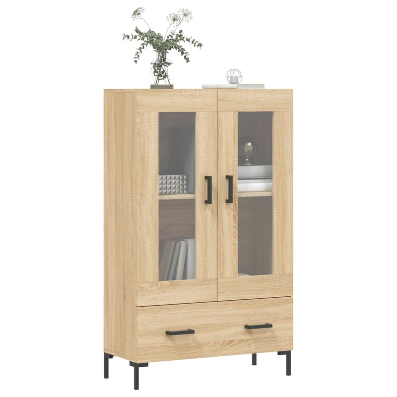 vidaXL sonoma tölgy színű szerelt fa magasszekrény 69,5 x 31 x 115 cm