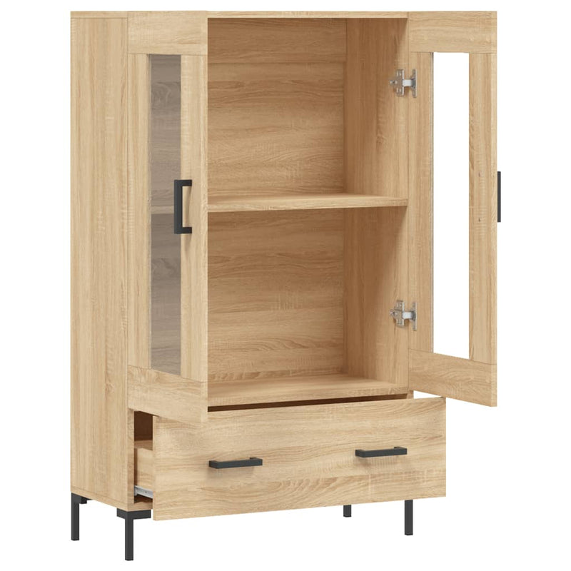 vidaXL sonoma tölgy színű szerelt fa magasszekrény 69,5 x 31 x 115 cm