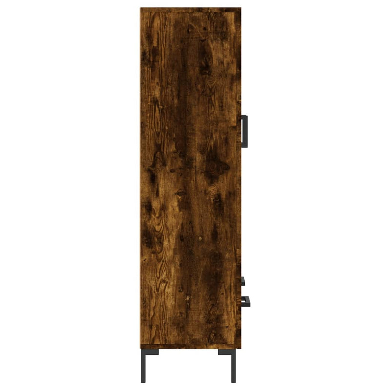 vidaXL füstös tölgy színű szerelt fa magasszekrény 69,5 x 31 x 115 cm