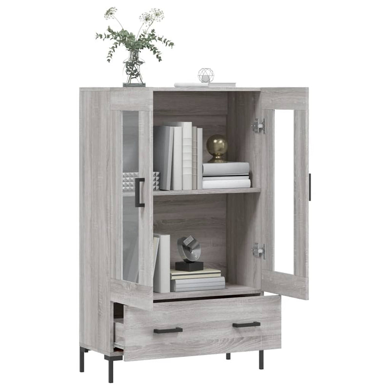 vidaXL szürke sonoma szerelt fa magasszekrény 69,5 x 31 x 115 cm