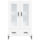 vidaXL fehér szerelt fa magasszekrény 69,5 x 31 x 115 cm