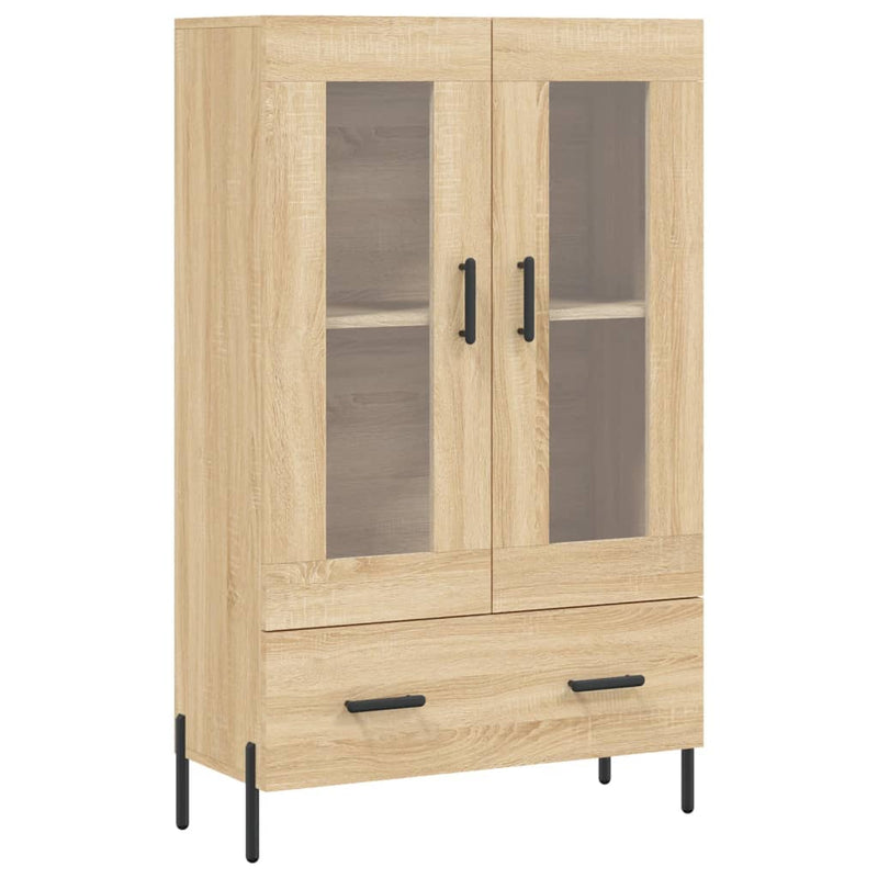 vidaXL sonoma tölgy színű szerelt fa magasszekrény 69,5 x 31 x 115 cm