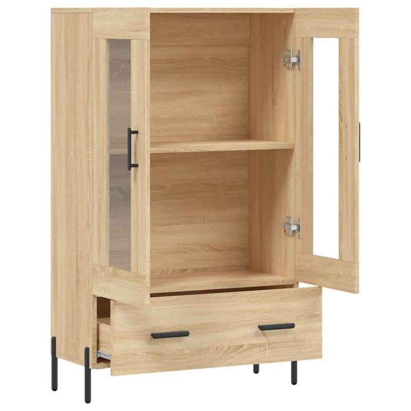 vidaXL sonoma tölgy színű szerelt fa magasszekrény 69,5 x 31 x 115 cm