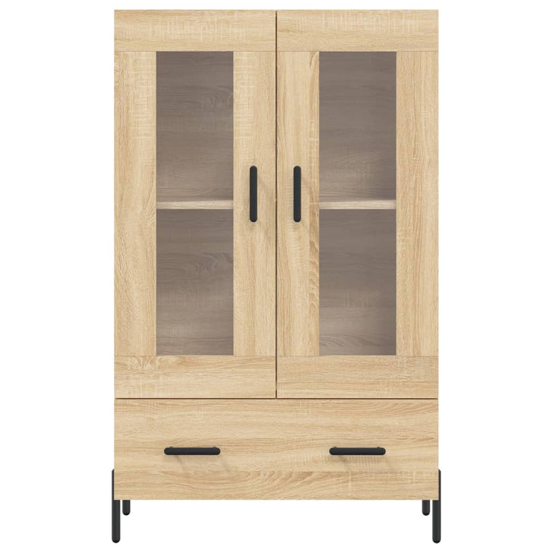 vidaXL sonoma tölgy színű szerelt fa magasszekrény 69,5 x 31 x 115 cm