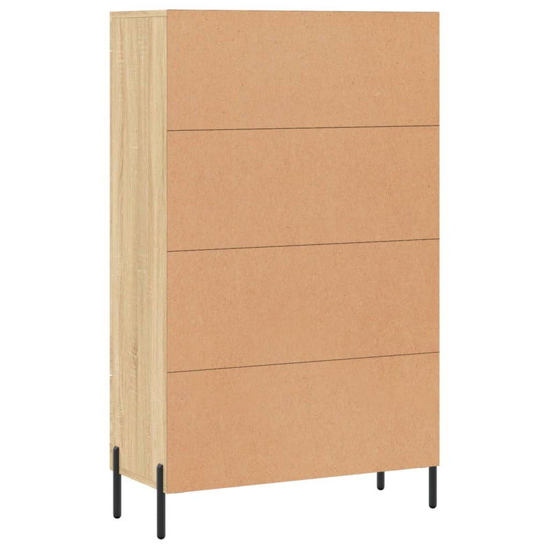vidaXL sonoma tölgy színű szerelt fa magasszekrény 69,5 x 31 x 115 cm