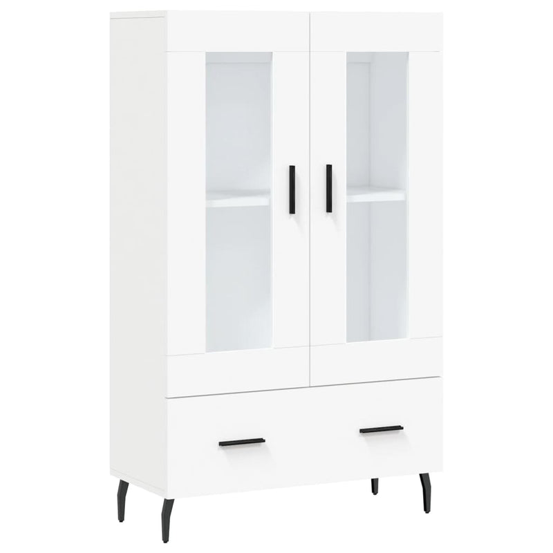 vidaXL fehér szerelt fa magasszekrény 69,5 x 31 x 115 cm