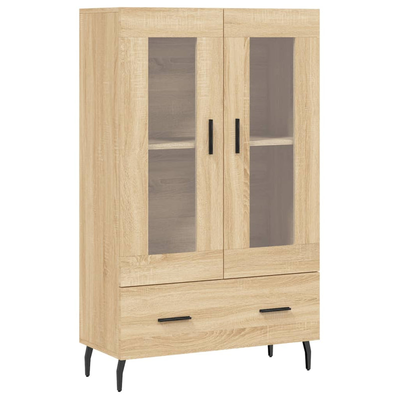 vidaXL sonoma tölgy színű szerelt fa magasszekrény 69,5 x 31 x 115 cm