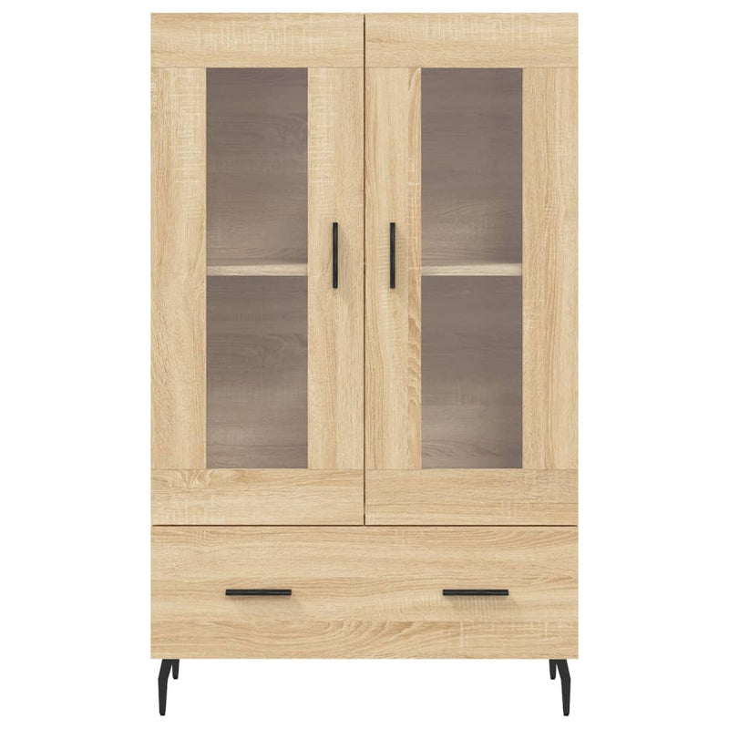 vidaXL sonoma tölgy színű szerelt fa magasszekrény 69,5 x 31 x 115 cm