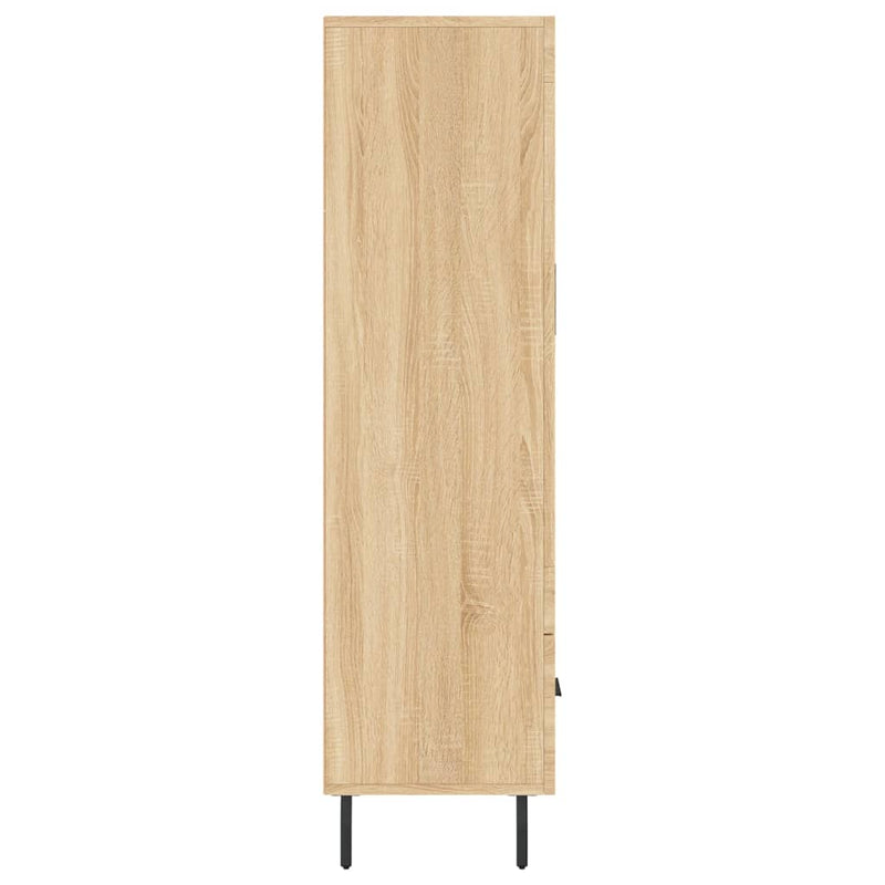 vidaXL sonoma tölgy színű szerelt fa magasszekrény 69,5 x 31 x 115 cm