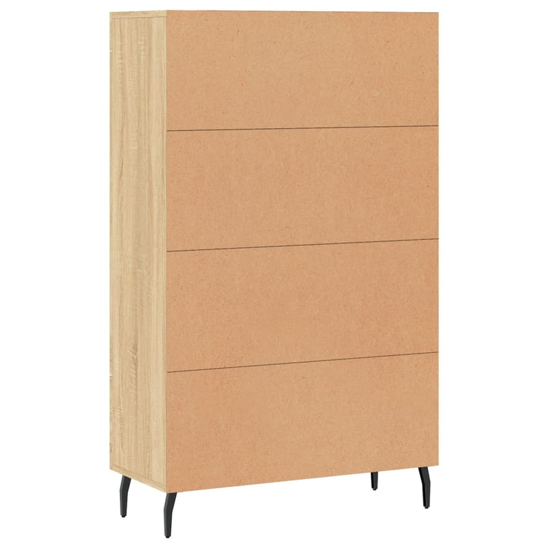 vidaXL sonoma tölgy színű szerelt fa magasszekrény 69,5 x 31 x 115 cm