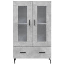 vidaXL betonszürke szerelt fa magasszekrény 69,5 x 31 x 115 cm