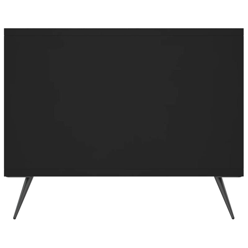 vidaXL fekete szerelt fa dohányzóasztal 102 x 50 x 40 cm