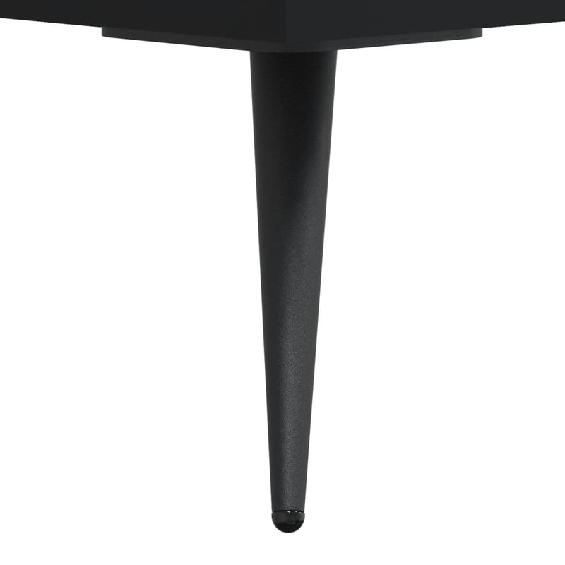vidaXL fekete szerelt fa dohányzóasztal 102 x 50 x 40 cm